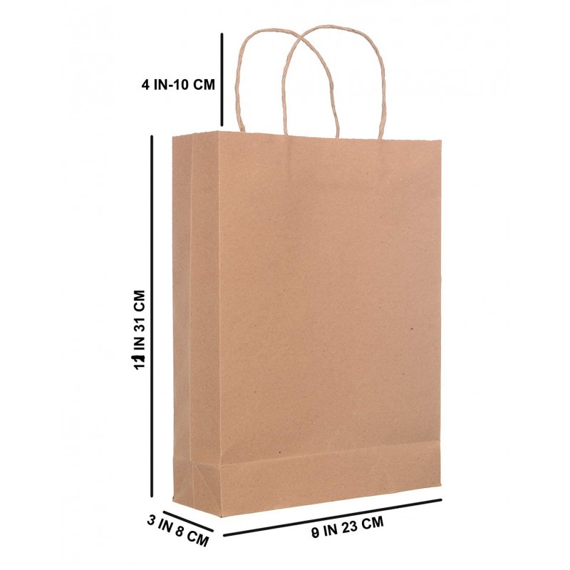 20pcs Large Brown Paper Bagspaper Bags With Almi Handlesgift Bags Large paper Gift  Fruugo IN