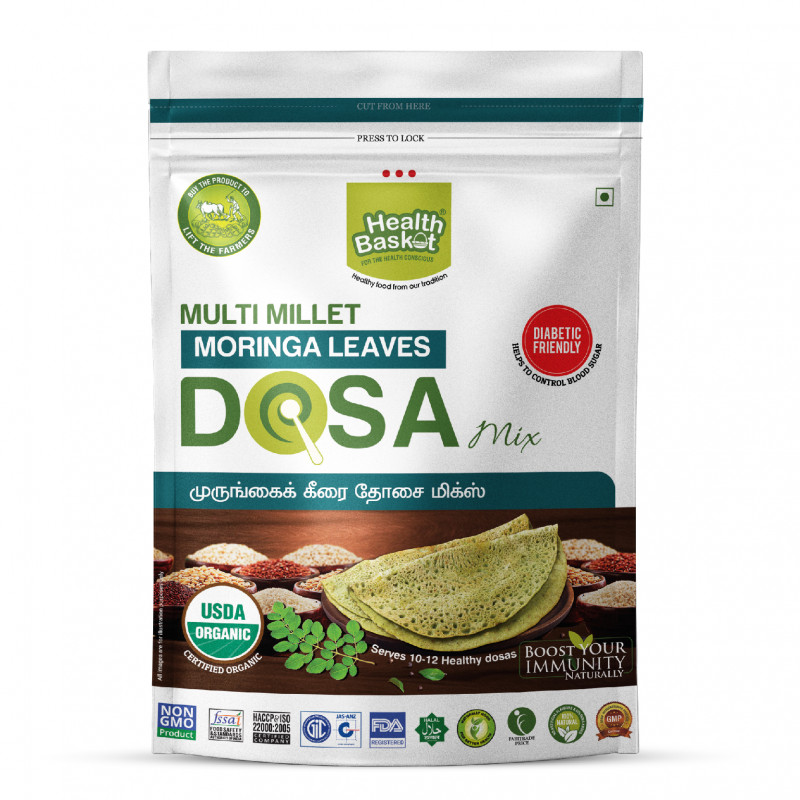 MULTI MILLET MORINGA LEAVES DOSA MIX