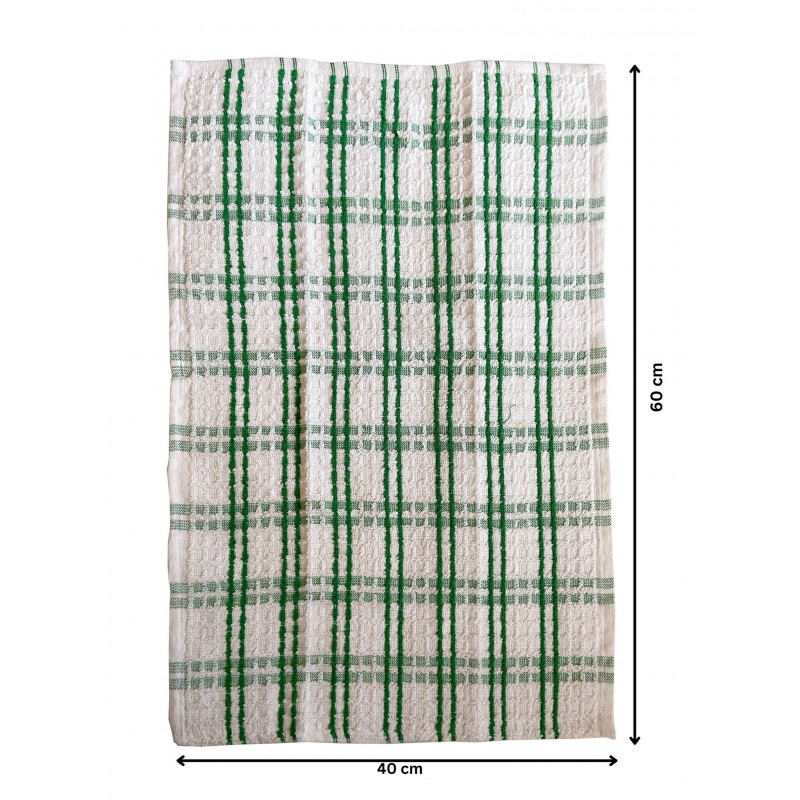 Lushomes Kitchen Cleaning Cloth, Towels For Home Use, Green, Pack Of 6 Towel