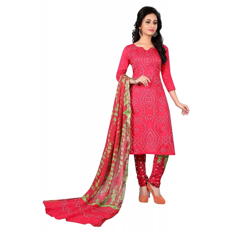 Printed Orange MFC Cotton Churidar Dress Material, For Clothing at Rs  290/piece in Jetpur