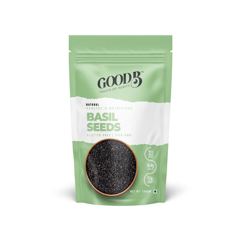 Raw and Organic GoodB Basil Seeds 200G