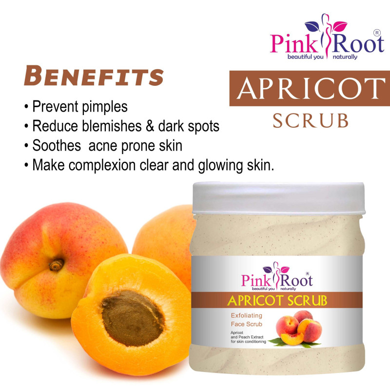 Apricot Exfoliating Face Body Scrub Radiance Glow Deep