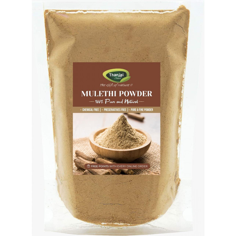 Thanjai Natural Mulethi Powder Licorice Powder Glycyrrhiza