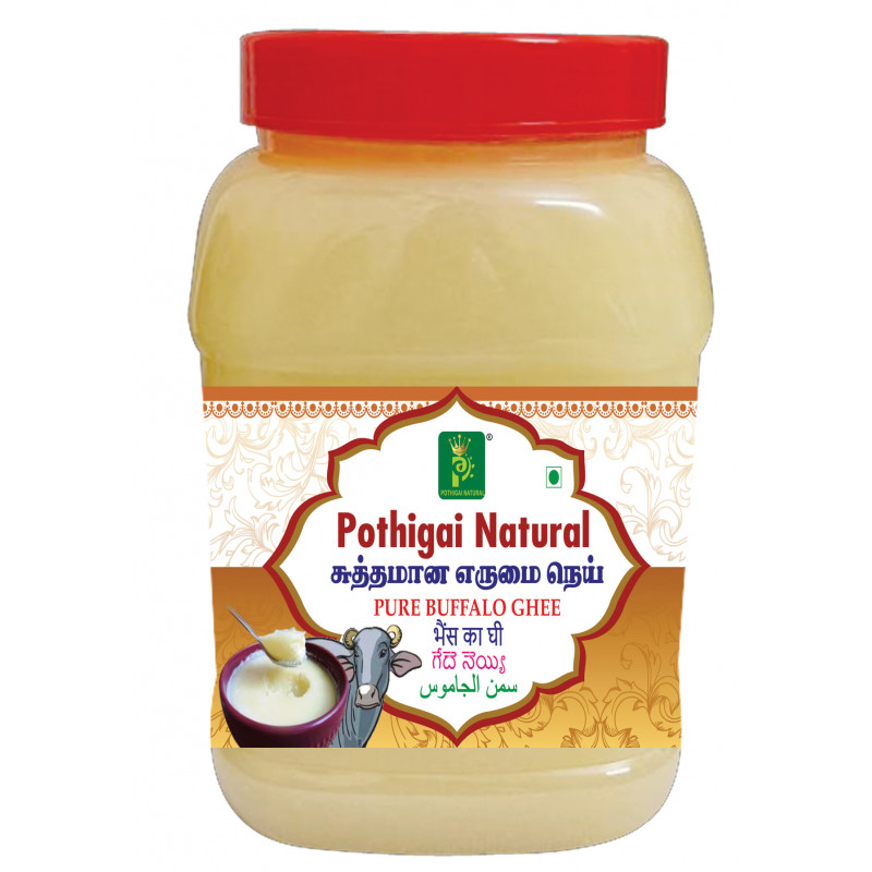 Pothigai Natural Pure & Premium 1litre Buffalo Ghee/Improve  Digestion/Immunity Booster/Reduce Cholesterol