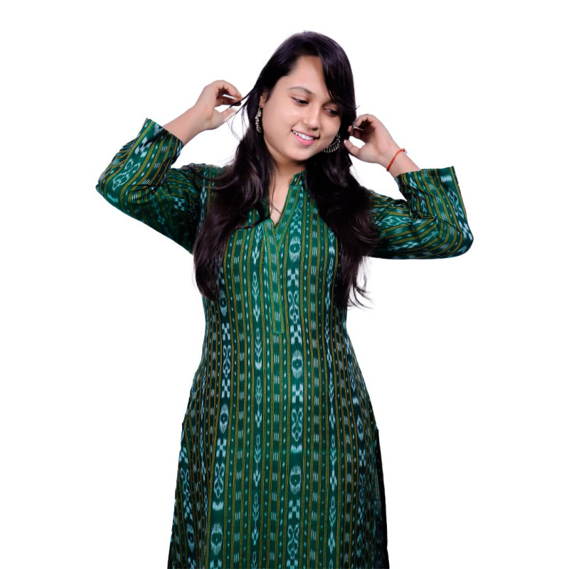 Kurti Price- 2400- Pure sambalpuri gown with inner linen🪡 This product  includes Only kurti not bottom Size Chart ⏬ S - 36 M - 38 L -… | Instagram