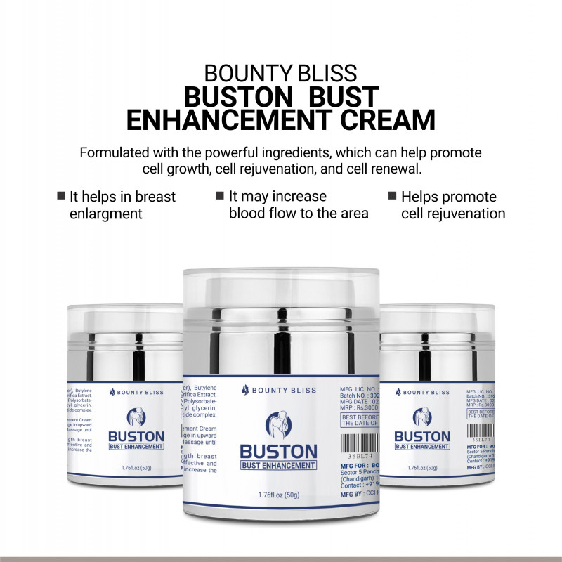 Bounty Bliss BUSTON Breast Enlargement Cream Natural and