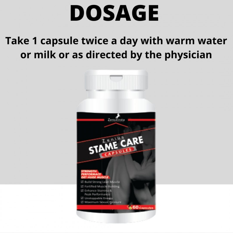Zenius Stame Care Capsule for sexual power capsule Men & ling mota lamba medicine  capsule ( 60 Capsules )