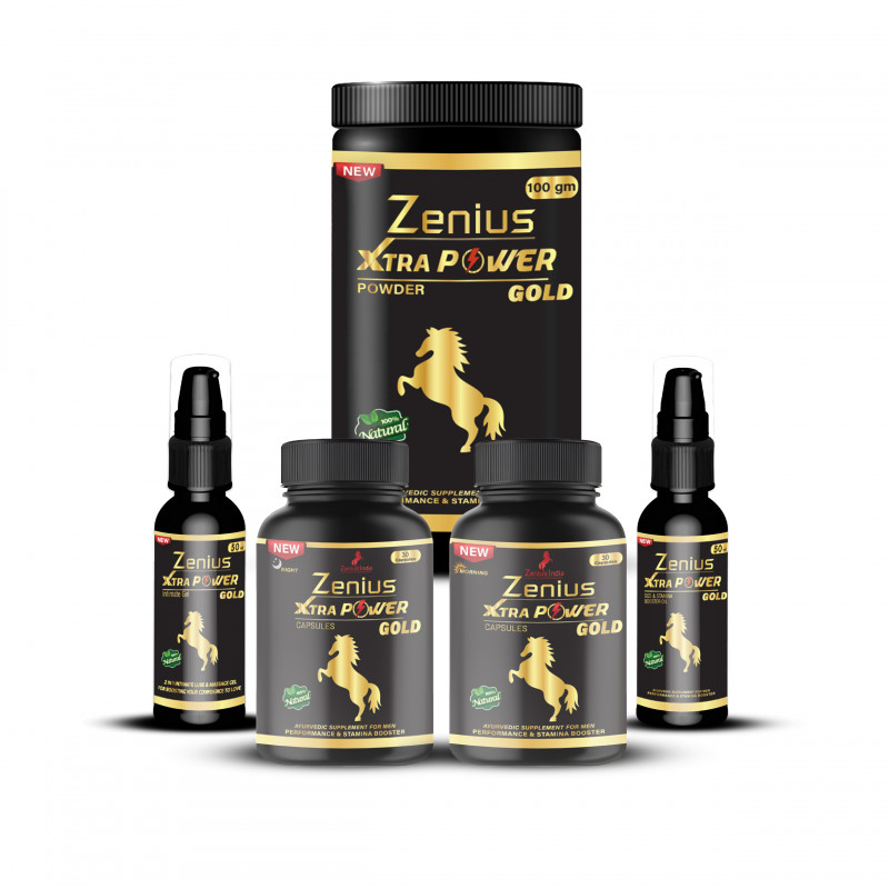 Zenius Xtra Power Gold Kit for Sexual Health Supplements 30