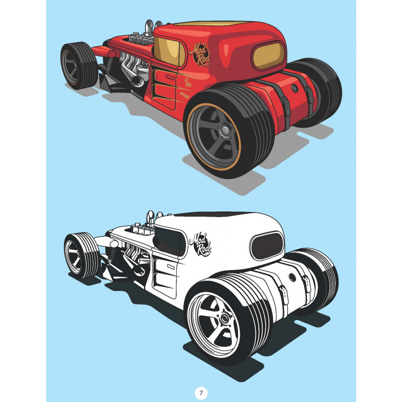 Dreamland Publications Hot Wheels Copy Colouring Book main image 1