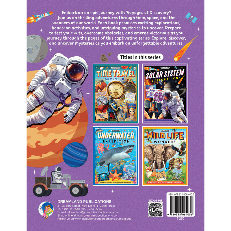 Dreamland's Solar System Exploration Activity Book For Kids Age 5 -10 ...