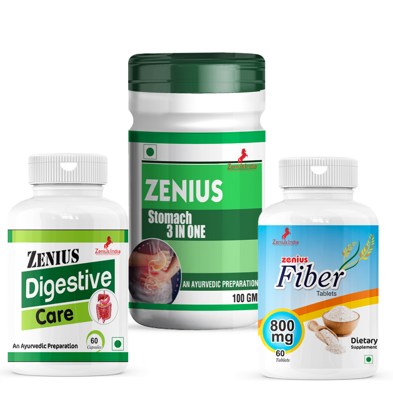 Zenium Supplement Zenius Digestive Care Kit for digestion support & immune health ...
