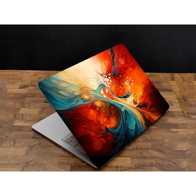 Notebook Design With Sticker Abstract Art Laptop Skin Sticker | High-Quality Laminated Vinyl Sticker ...