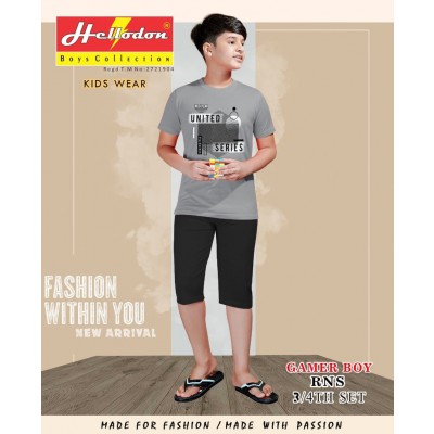 Chendur Fashion Boys Half Sleeve Round Neck Cotton T-shirts(2-12 Age)