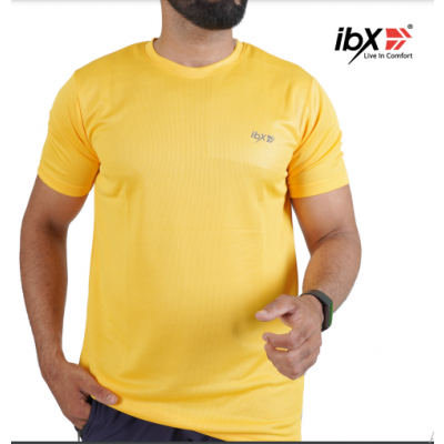 Ibx Plain Round Neck Half Sleeves T Shirt For Men