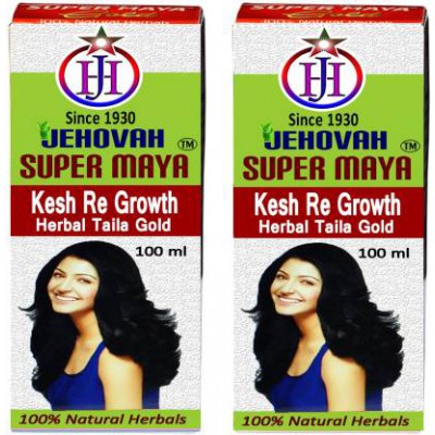 Super Maya Kesh Regrowth Herbal Taila Hair Oil  (200 Ml) - Pack Of 2
