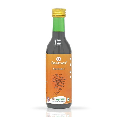 Grandmaas Nannari Sharbat Syrup Made With Karupatti, Nattu Sakkarai
