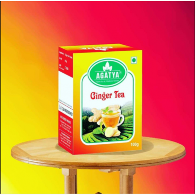 Agatya Organic Premium Ginger Green Tea - 100g