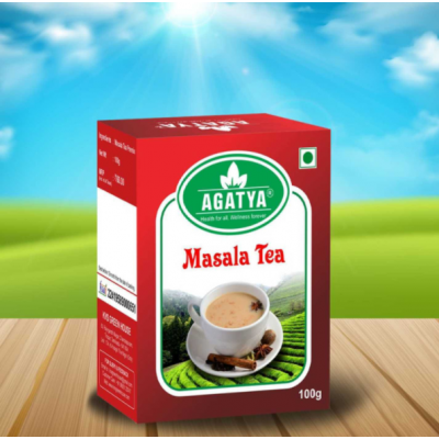 Agatya Original Masala Chai Tea, Real Ginger, Cinnamon & Cardamom