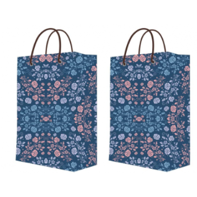 Sj Bags Handmade Printed Gift Paper Bag  Flower Design Paper Bags