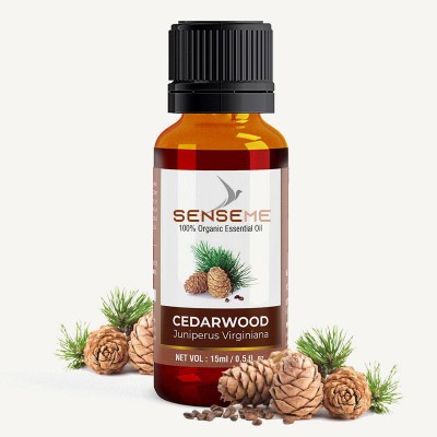 Senseme Natural Essential Oil Cedar Wood Organic Oil - 15ml