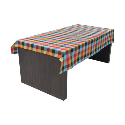 Pixel Home Decor Â© Cotton Rectangular Table Cover - Multicolour 4.5 Ft