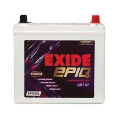 Exide Car Battery Fep0-epiq45l 45 Ah With 44 Months (20 Flat + 20 Pro-rata) Warranty