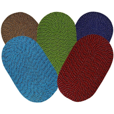 Combo Cotton Door Mats For Home Bedroom Office Kitchen Living Room Bathroom Combo Set Of 5 ( Size Large 31x49 Cm ) Multicolor