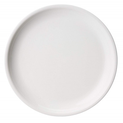 Plastic Microwave Safe & Unbreakable Round Full Plates - White - 6pcs