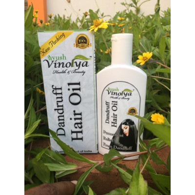 Ayush Vinolya 100% Natural Dandruff Hair Oil - 100ml - Pack Of 1