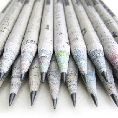 Recycled Newspaper Pencils Eco-friendly For Kids School | Writing, Sketching & Drawing