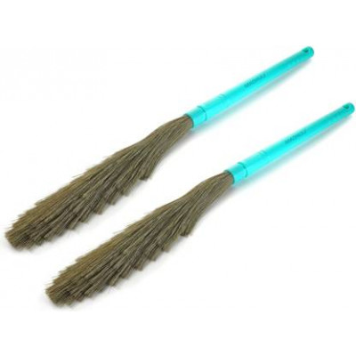 Vadivu Soft Grass Broom For Clean Floor Plastics - Pack Of 2