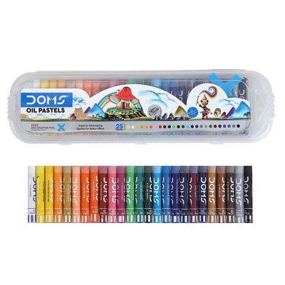 Doms Oil Pastels 25 Shades (pack Of 1) - Multicolour