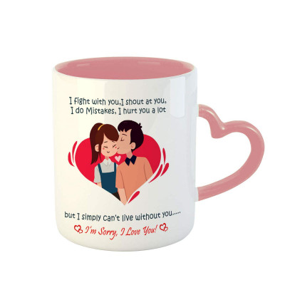I Am Sorry I Love You Ceramic Coffee/tea Mug/cup -valentines Day Gift