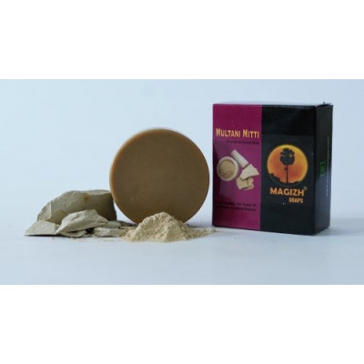 Magizh 100% Natural Multani Mitti Luxury Handmade Soap -100 Gm (set Of 1)