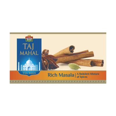 Taj Mahal Rich Masala Tea Bags - 25 Pieces