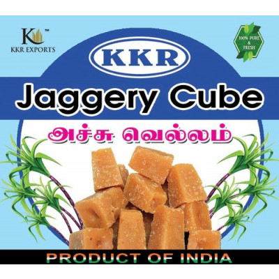 Pure Achu Vellam | 100% Natural | No Preservatives | Jaggery Cubes - 1kg (pack Of 1)