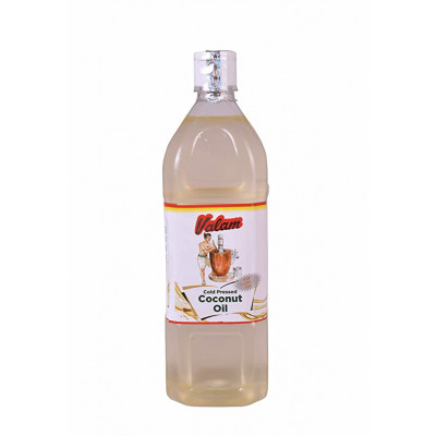 Valam 100% Natural Cold Pressed Coconut Oil - (1 Ltr - Pack Of 1)