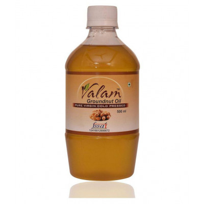 Valam 100% Natural Cold Pressed Groundnut Oil - (500 Ml - Pack Of 1)