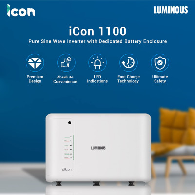 Luminous Icon 1100 Pure Sine Wave Inverter For Home And Office