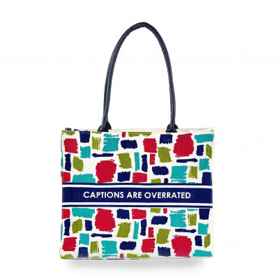 Tote Jute Bag For Regular Use Lunch/Vegetable/Thela Bag Combo Blue & Green  Color.(Pack