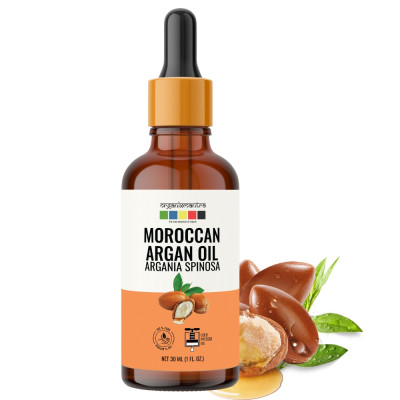 Organix Mantra Moroccan Argan Oil, 100% Pure, Natural & Cold Pressed Organic Oil, 30ml