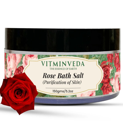 Vitminveda Natural Rose Bath Salt  - 150g