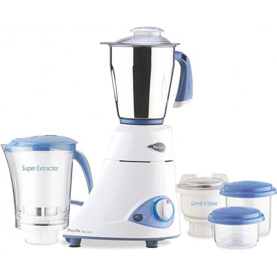 Preethi Eco Plus MG 157 mixer grinder, 750 watt, 4 jars includes Super  Extractor juicer Jar , White – Lucky Bee