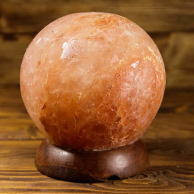 Onearth Himalayan Salt Lamp | Holistic Air Purifier | Wellness Booster | Stress Relief Lamp - Globe Shape