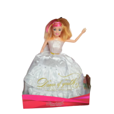 12 Inch Dance Of Youth Princess Doll With Colored Hair And Necklace | Rotational Joint Doll | Fashionable Play Doll | Child-friendly Doll