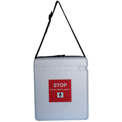 Fairbizps Large Vaccine Carrier Box With 4 Ice Pack And 24 Hrs Cooling Duration | Epp Material Expandable Polypropylene Temperature Controller Vaccine Storage Box (1.80ltr) White